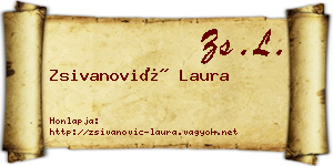 Zsivanović Laura névjegykártya